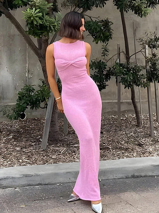 Elise Waverly | Sheer Knit Maxi Dress For Women