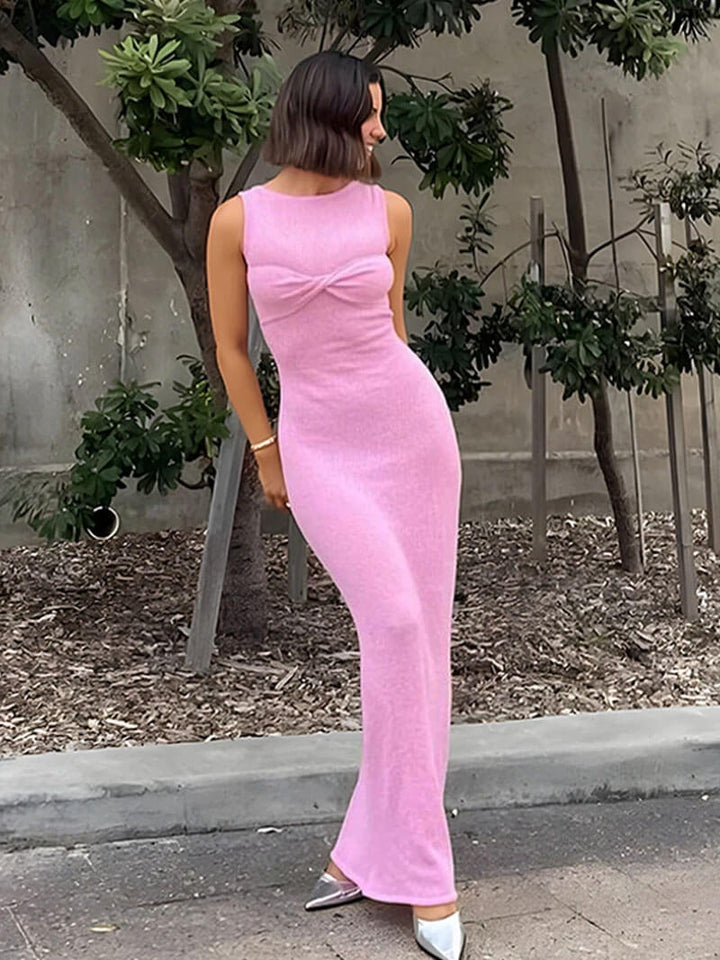 Elise Waverly | Sheer Knit Maxi Dress For Women