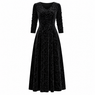 Elise Campbell | Embossed Velvet Midi Dress For Women