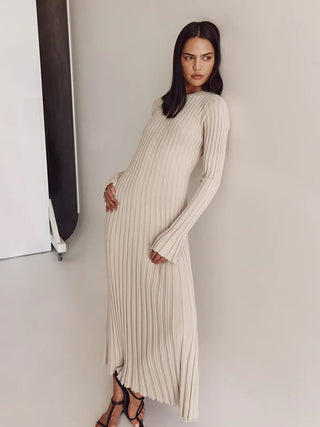 Amelia Fairfax | Ribbed Knit Maxi Dress For Women