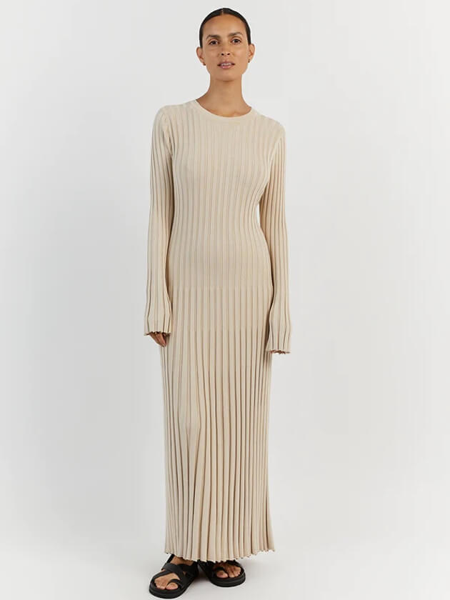 Amelia Fairfax | Ribbed Knit Maxi Dress For Women