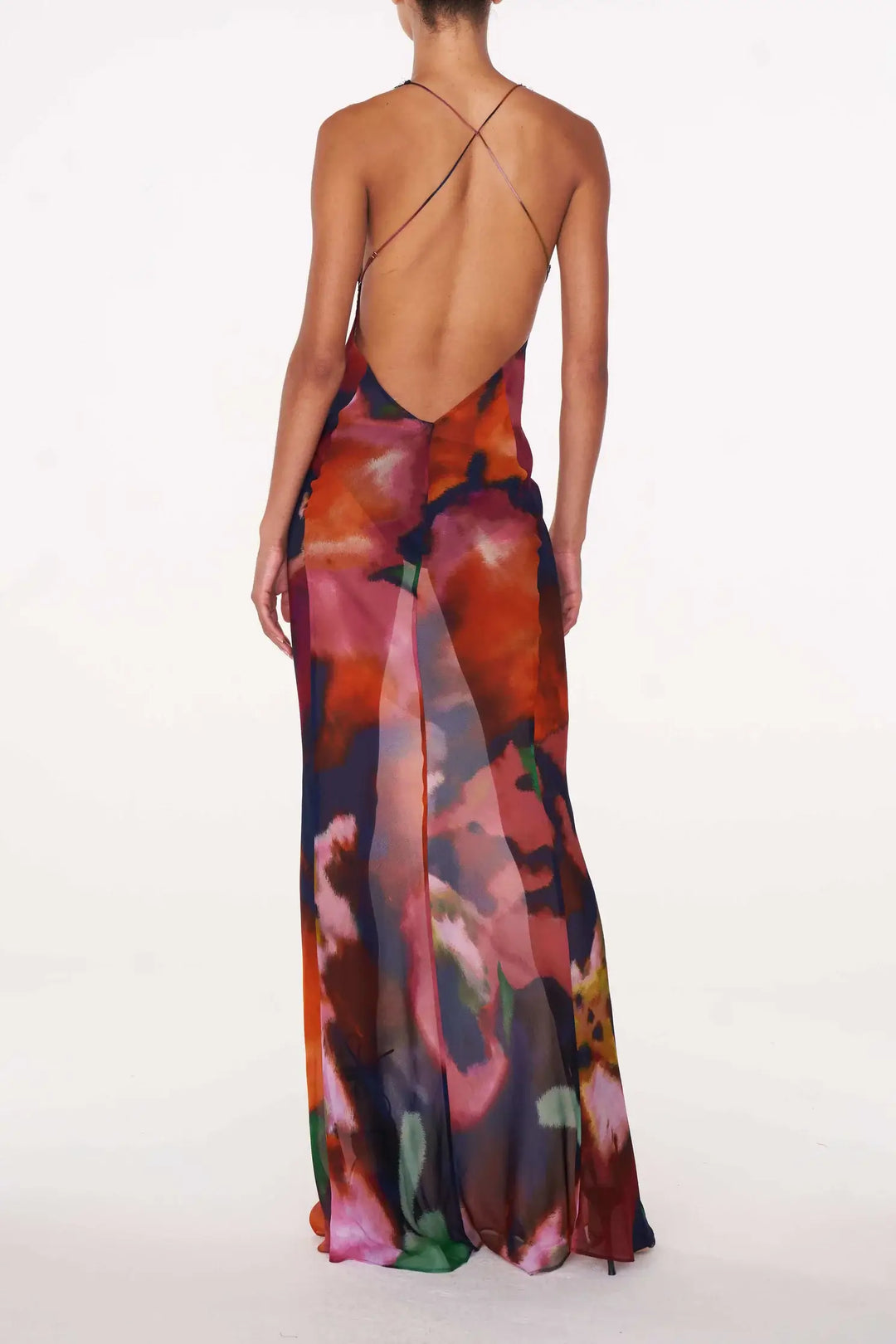 Sienna Blackwell | Sheer Floral Maxi Dress For Women
