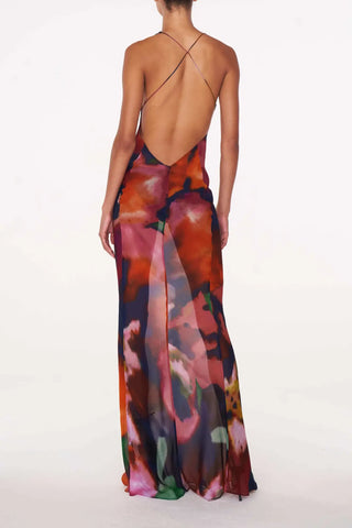 Sienna Blackwell | Sheer Floral Maxi Dress For Women