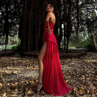 Sophia Brennan | Asymmetrical Maxi Dress For Women