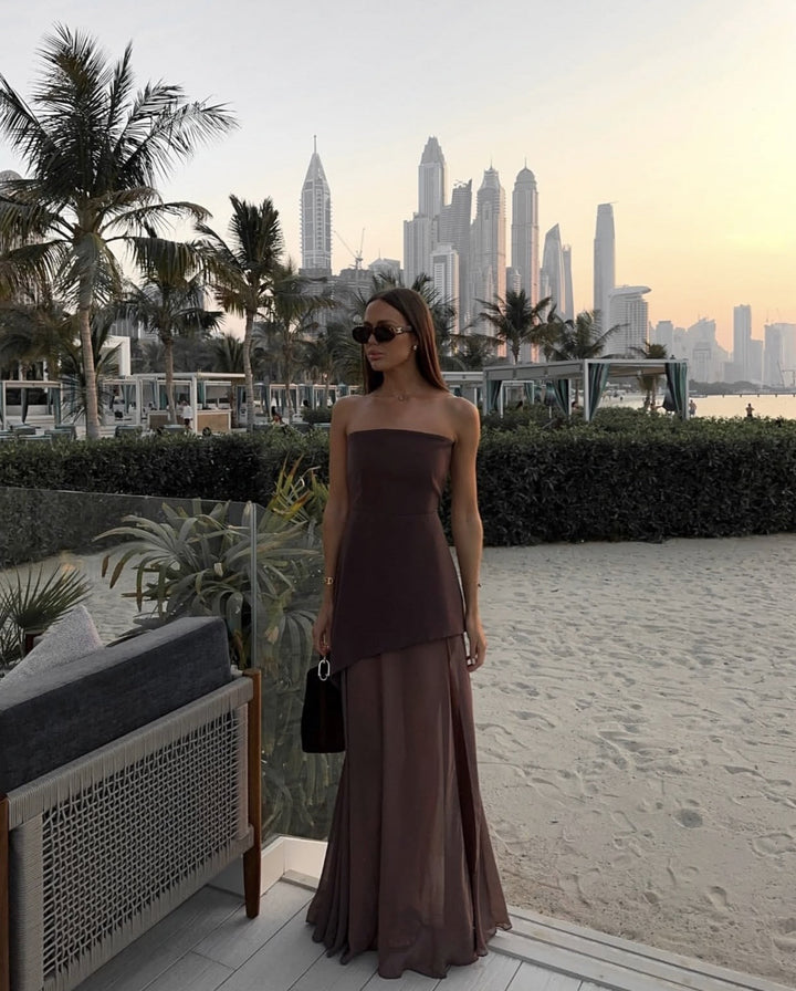 Sophia Brennan | Asymmetrical Maxi Dress For Women