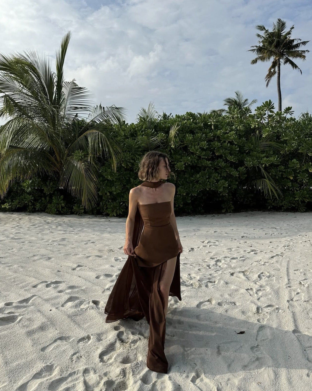 Sophia Brennan | Asymmetrical Maxi Dress For Women