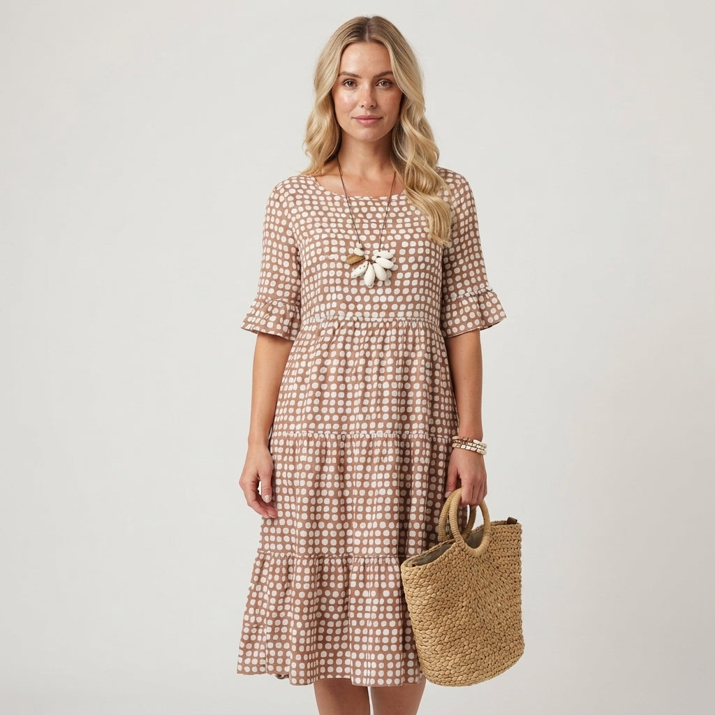 Emma Smith | Polka Dot Midi Dress For Women