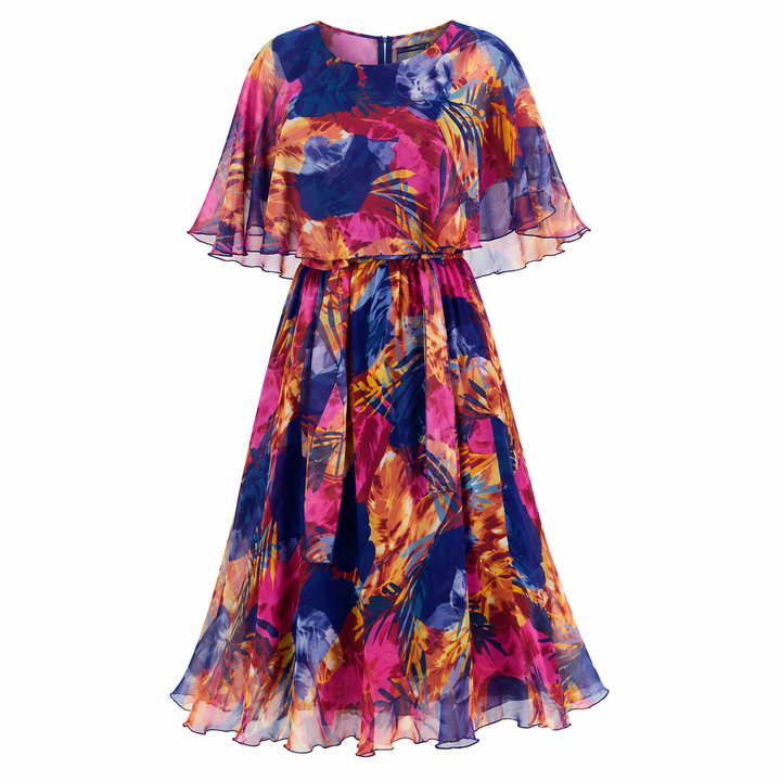 Evie Doyle | Floral Flutter Sleeve Midi Dress For Women