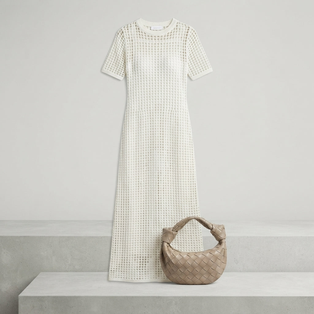 Georgia Clarke | Crochet Knit Maxi Dress For Women