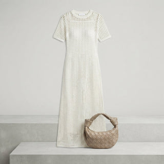 Georgia Clarke | Crochet Knit Maxi Dress For Women