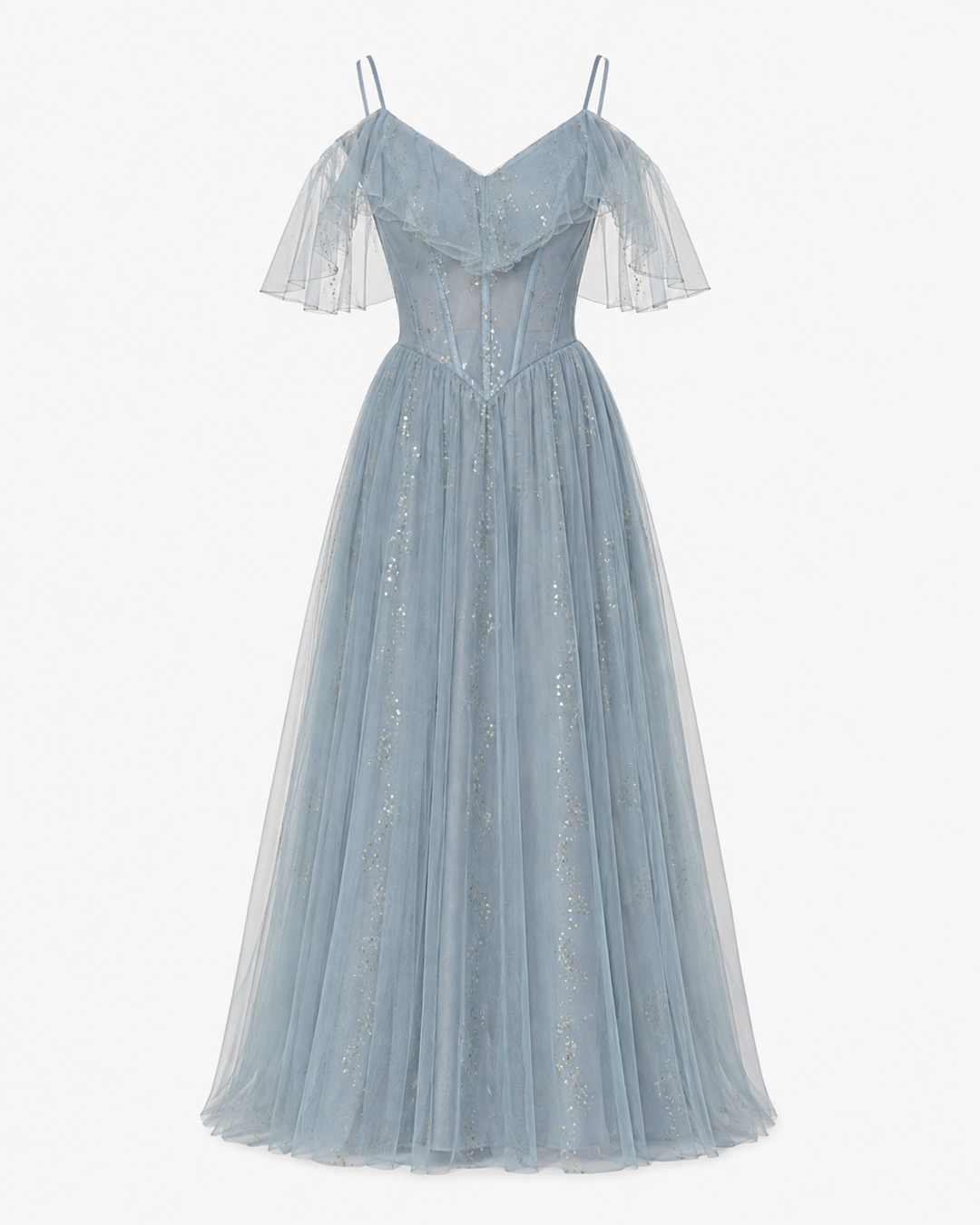 Georgia Mitchell | Sparkle Tulle Maxi Evening Dress For Women