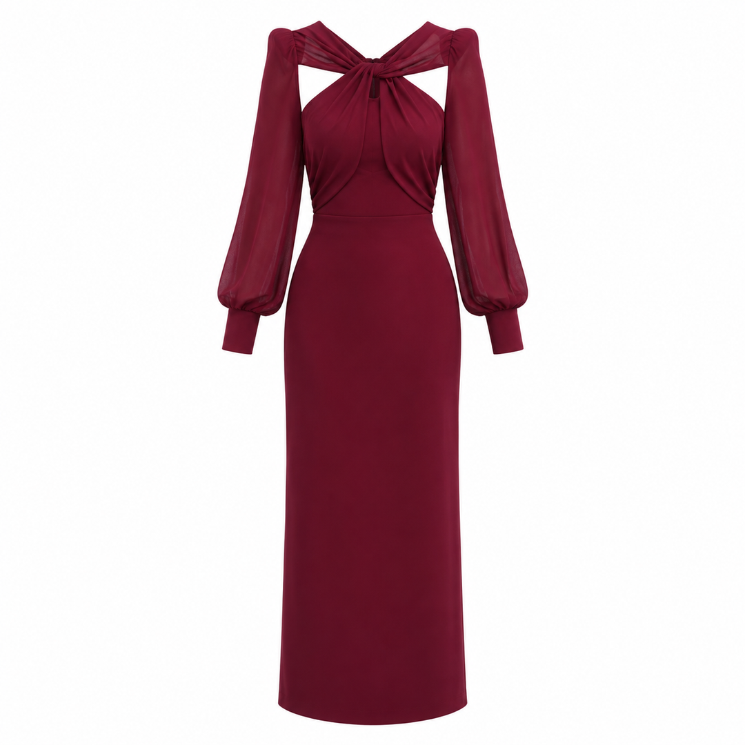 Georgia Robertson | Long Sleeve Midi Dress For Women