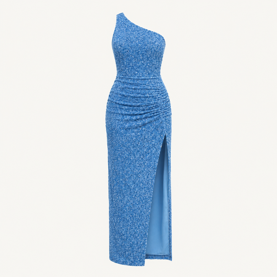 Grace Alderton | One Shoulder Sequin Maxi Dress For Women