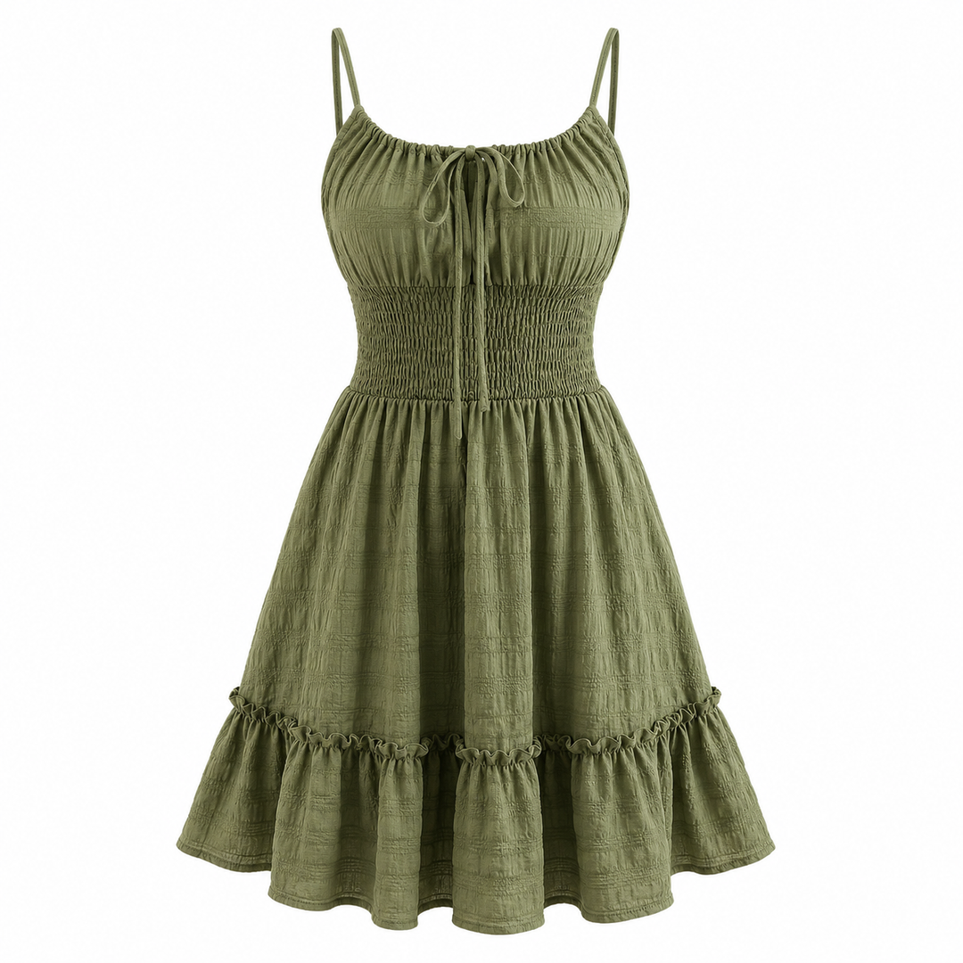 Grace Hughes | Breezy Ruched Mini Dress For Women