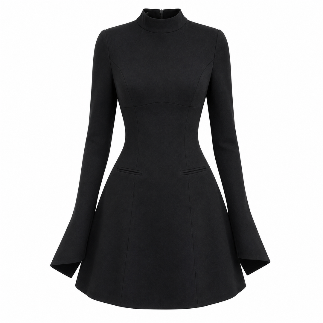 Grace Mitchell | Long Sleeve A-Line Mini Dress For Women
