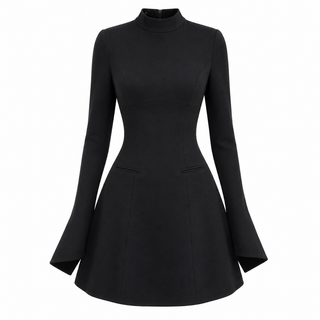 Grace Mitchell | Long Sleeve A-Line Mini Dress For Women