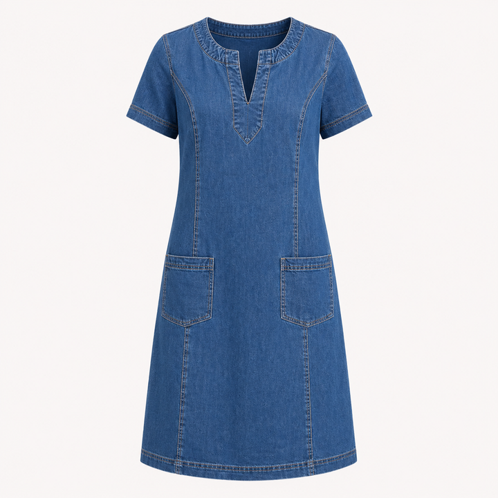 Hannah Fielding | Relaxed Denim Midi Dress For Women