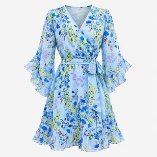 Harper Kelly | Floral Wrap Mini Dress For Women