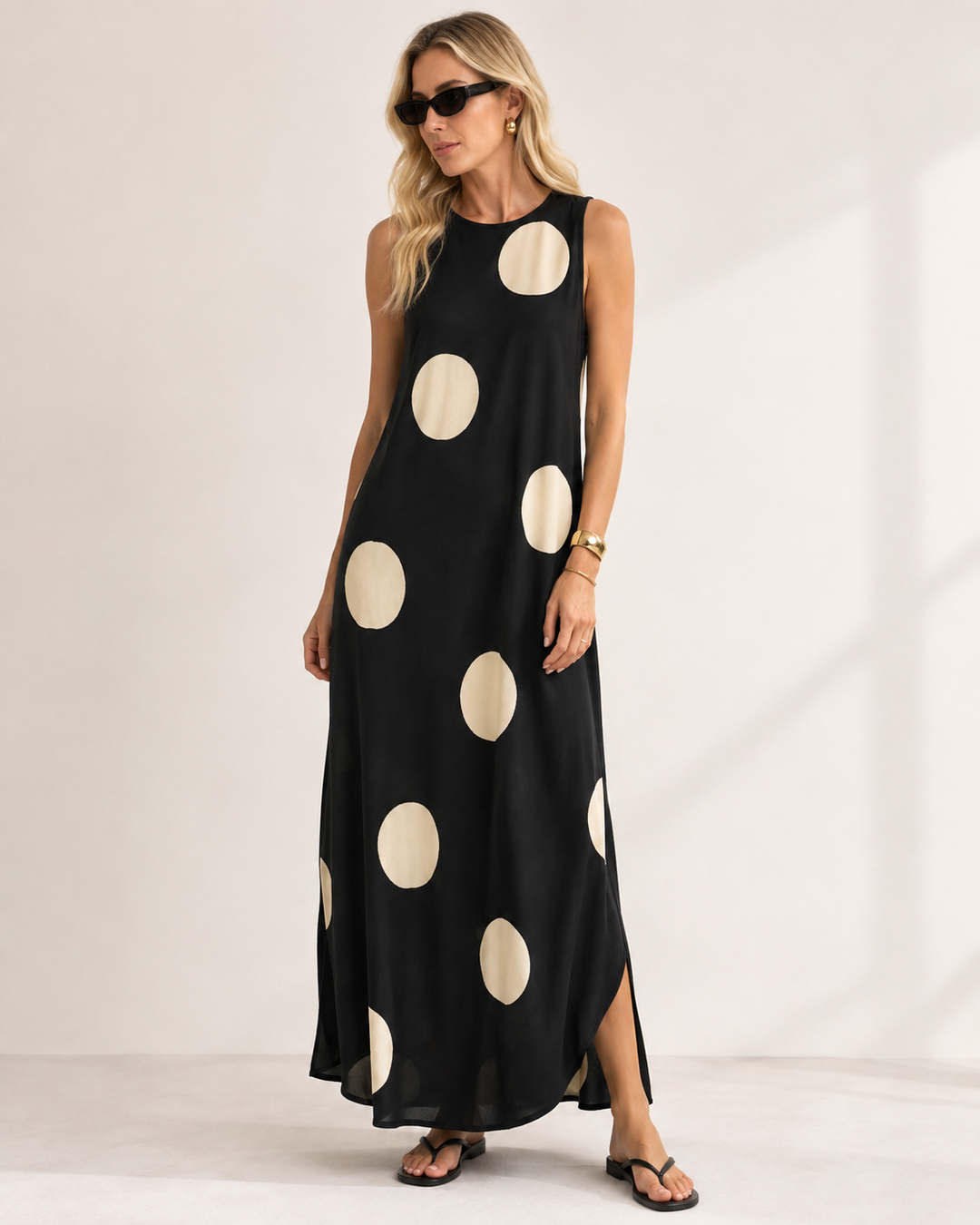 Holly Murphy | Polka Dot Sheer Maxi Dress For Women