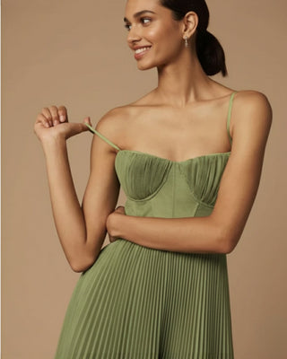 Isabella Moretti | Pleated Midi Dress For Women