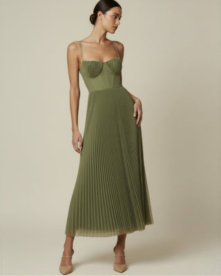 Isabella Moretti | Pleated Midi Dress For Women
