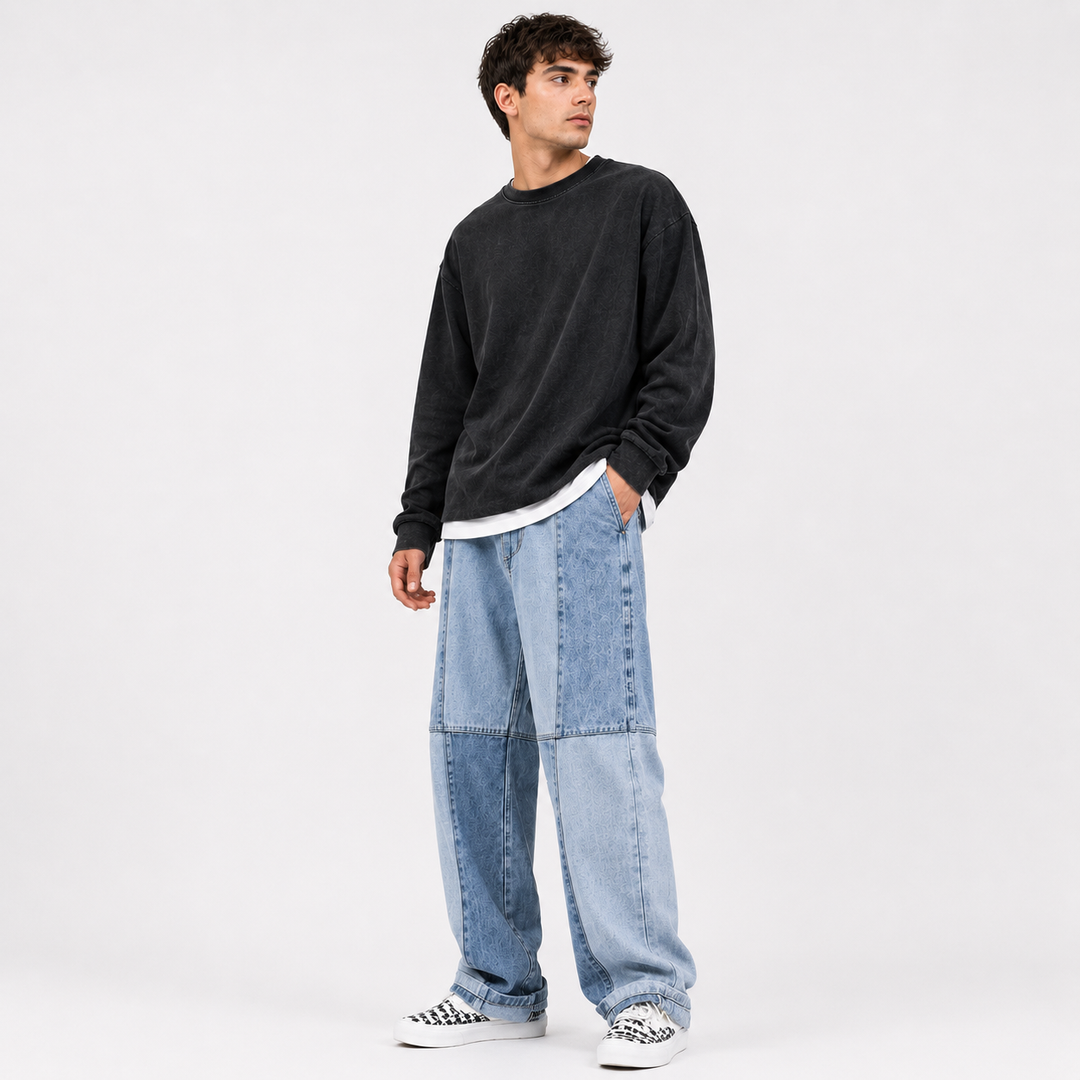 Jack Sullivan | Wide-Leg Denim Jeans For Men