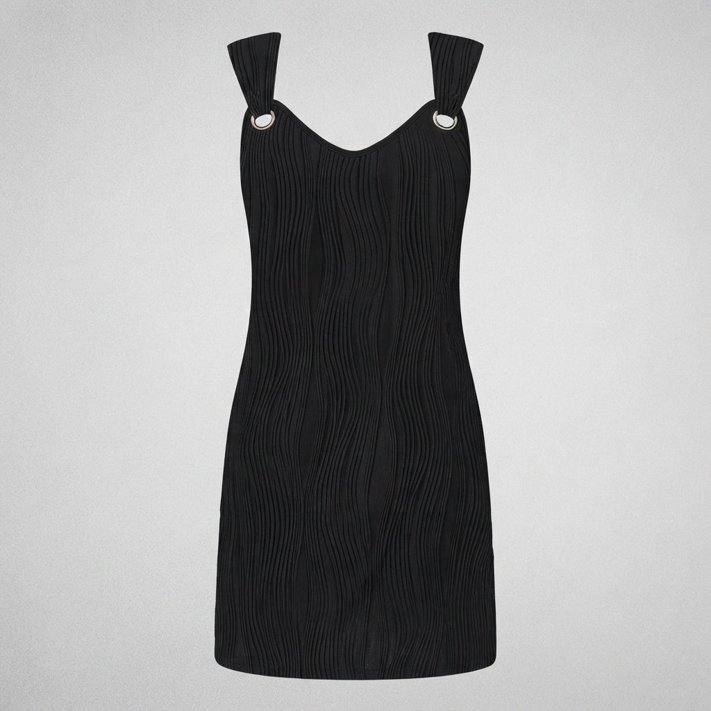 Jade Harris | Ribbed Wrap Mini Dress For Women