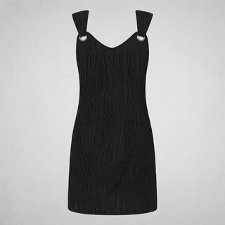 Jade Harris | Ribbed Wrap Mini Dress For Women