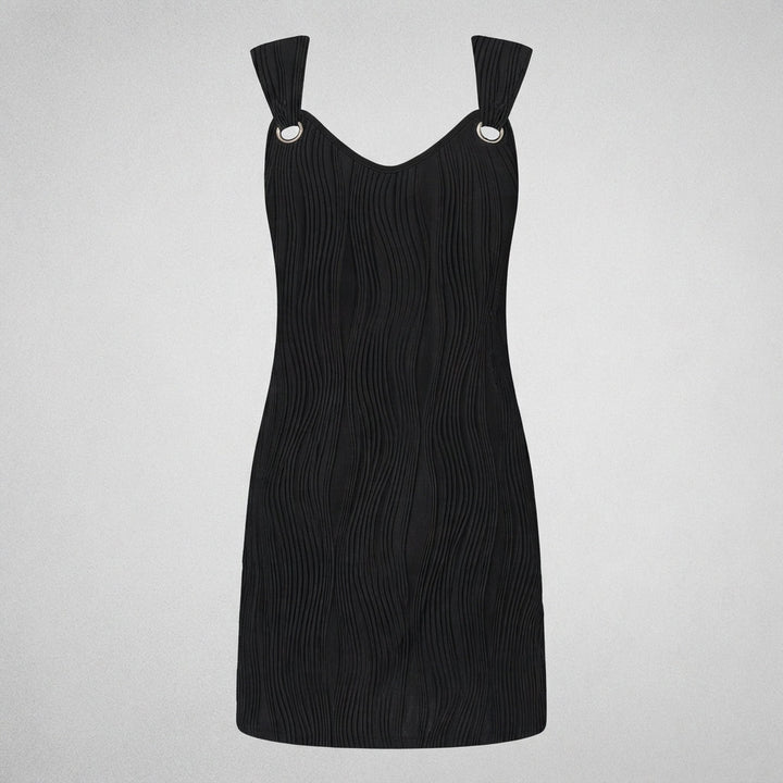 Jade Harris | Ribbed Wrap Mini Dress For Women