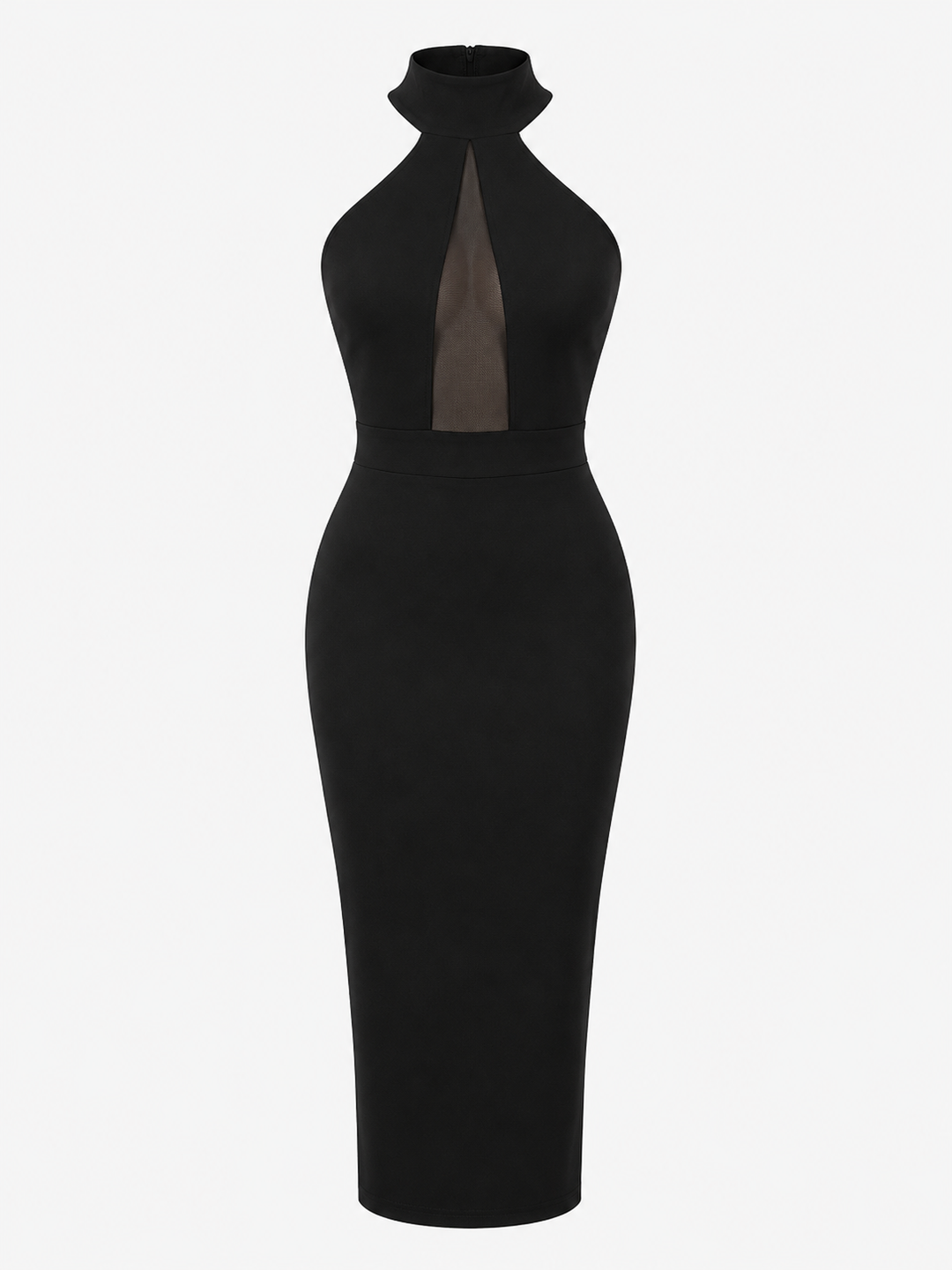 Jade Kingston | Halter Neck Midi Cocktail Dress For Women