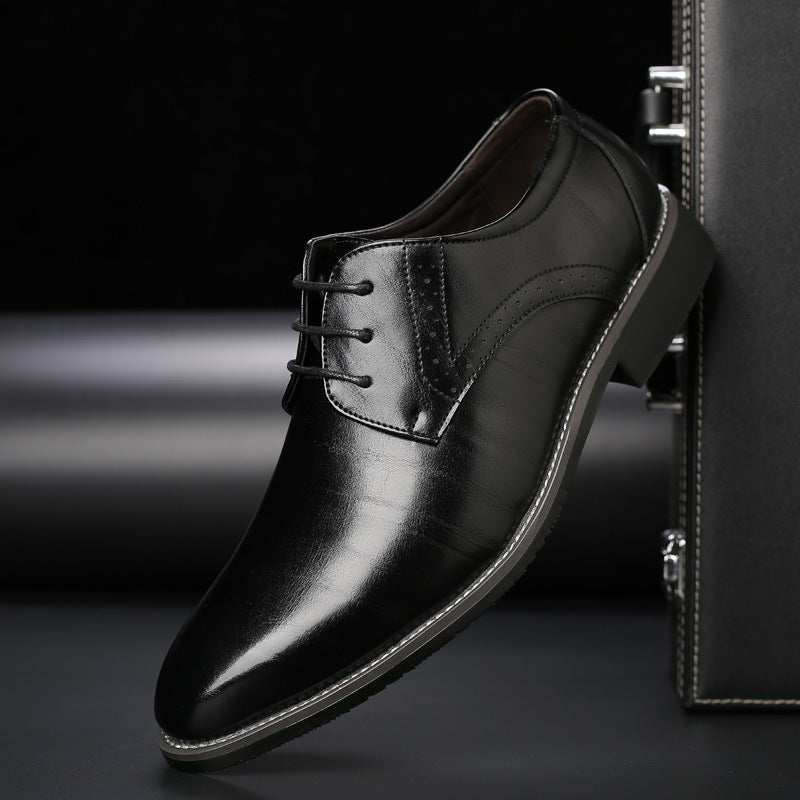 Lucien Moreau | Business Leather Lace-Up Shoes For Men