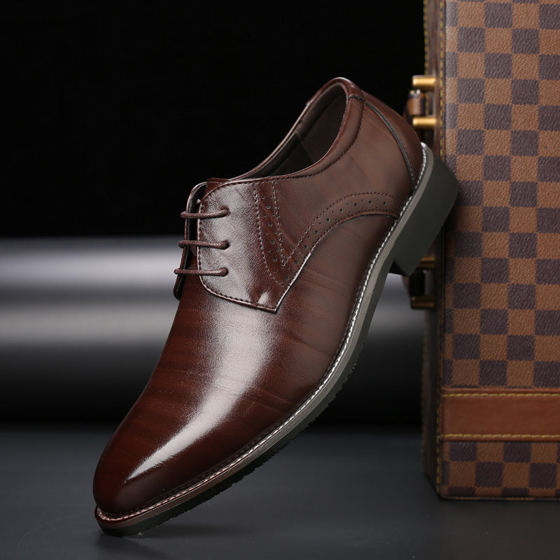 Lucien Moreau | Business Leather Lace-Up Shoes For Men