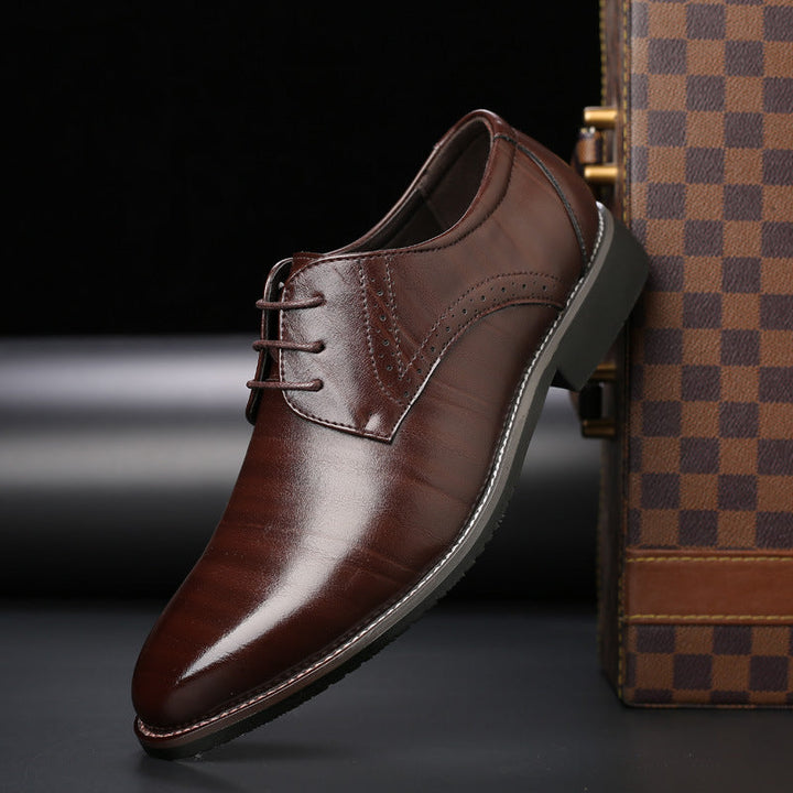 Lucien Moreau | Business Leather Lace-Up Shoes For Men
