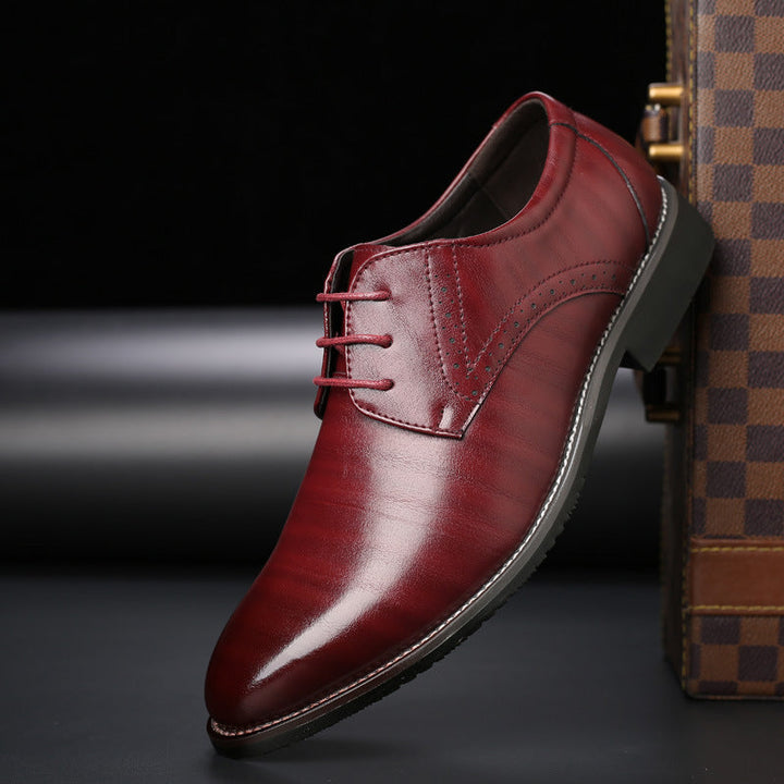 Lucien Moreau | Business Leather Lace-Up Shoes For Men