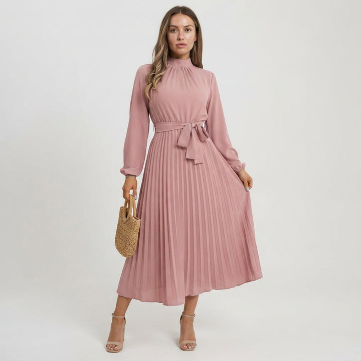 Lauren Ryan | Pleated Midi Dress For Women