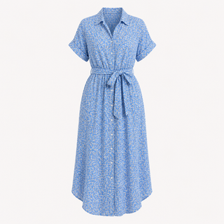 Lily Hargreaves | Floral Midi Shirt Dress For Women