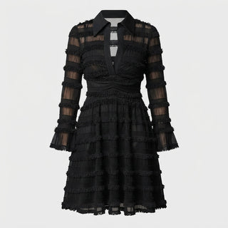 Lily King | V-Neck Long Sleeve Midi Dress For Women
