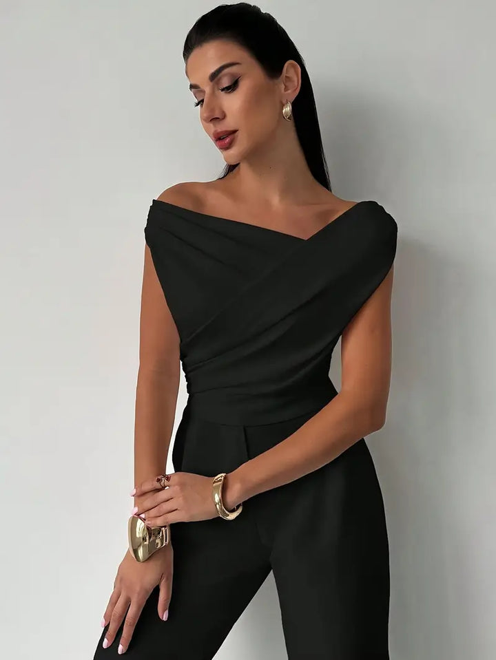 Amélie Rousseau | Draped Elegance Top For Women