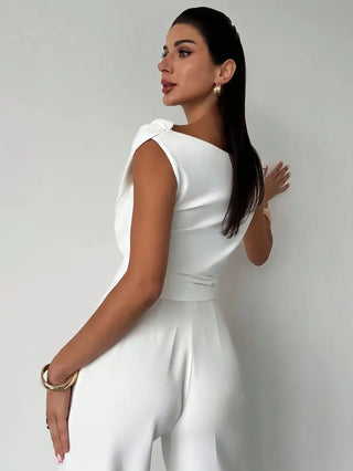 Amélie Rousseau | Draped Elegance Top For Women