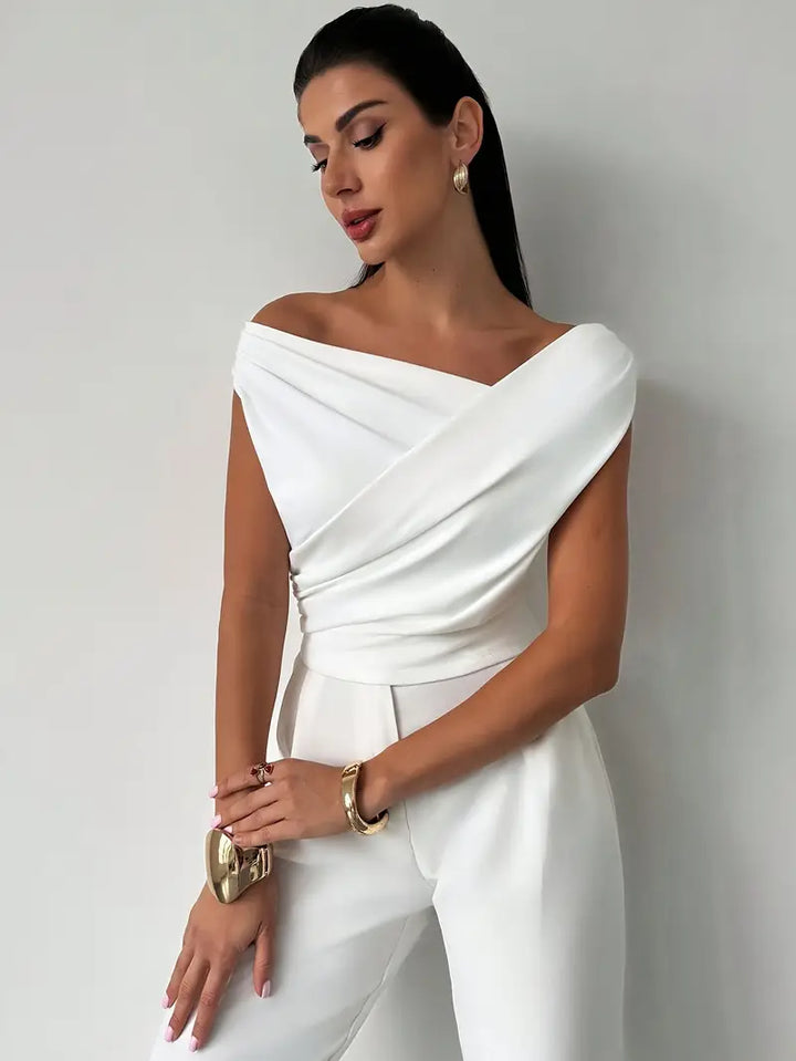 Amélie Rousseau | Draped Elegance Top For Women