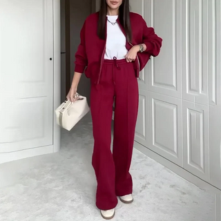 Élodie Moreau | Luxe Comfort Zip Lounge Set For Women