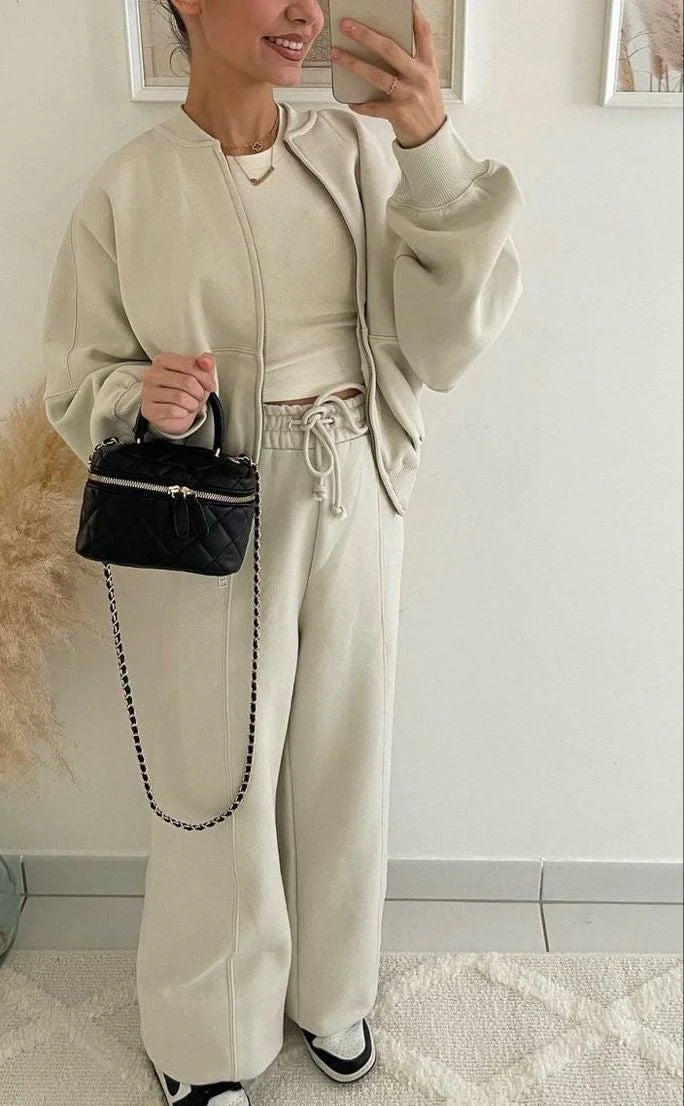 Élodie Moreau | Luxe Comfort Zip Lounge Set For Women