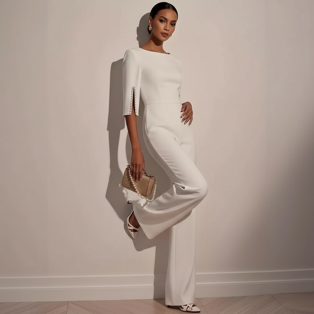 Geneviève Laurent | Timeless Elegance Tailored Jumpsuit For Women