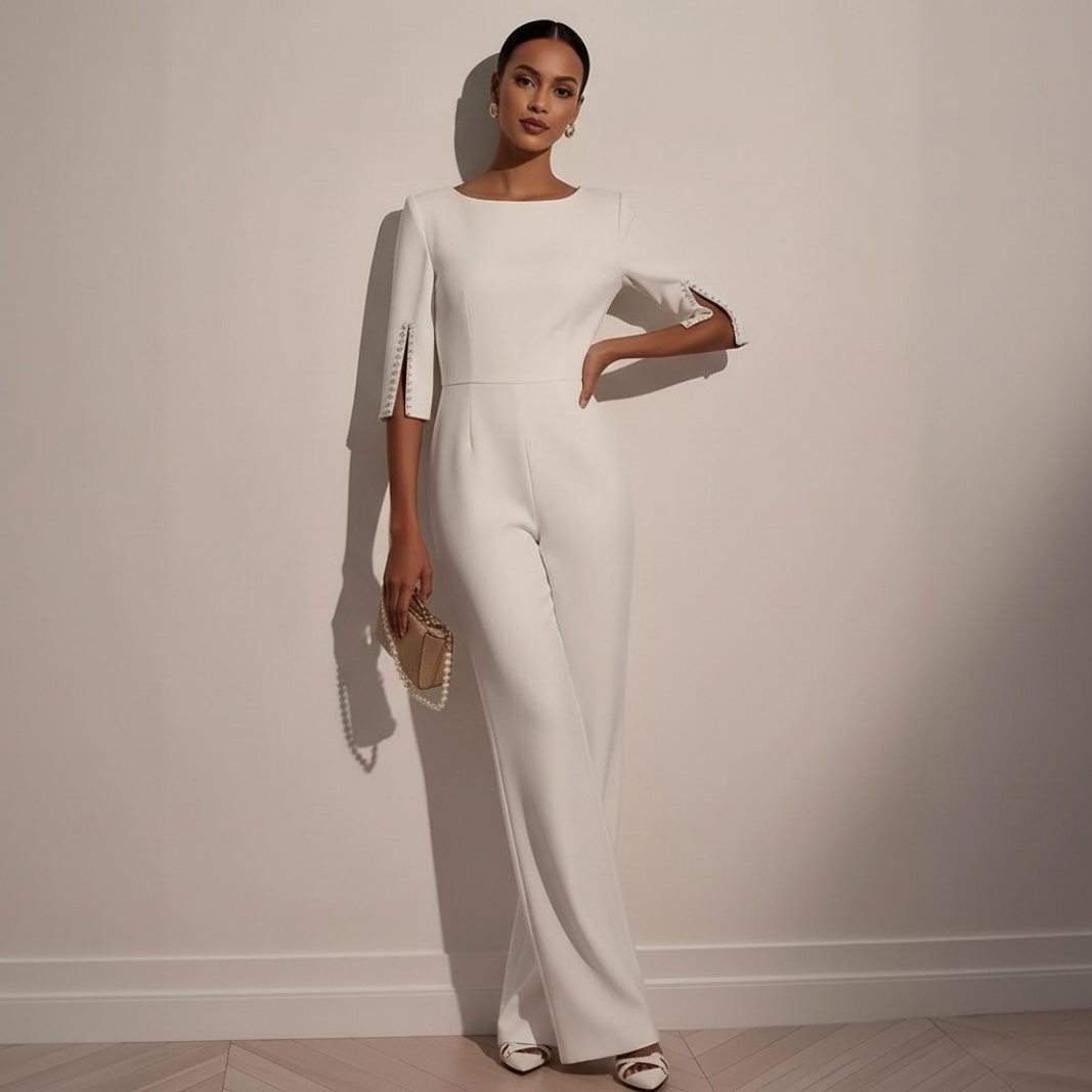 Geneviève Laurent | Timeless Elegance Tailored Jumpsuit For Women