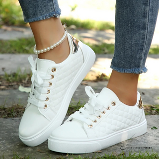Chloe Laurent | Quilted Casual Sneakers For Women