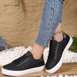 Chloe Laurent | Quilted Casual Sneakers For Women
