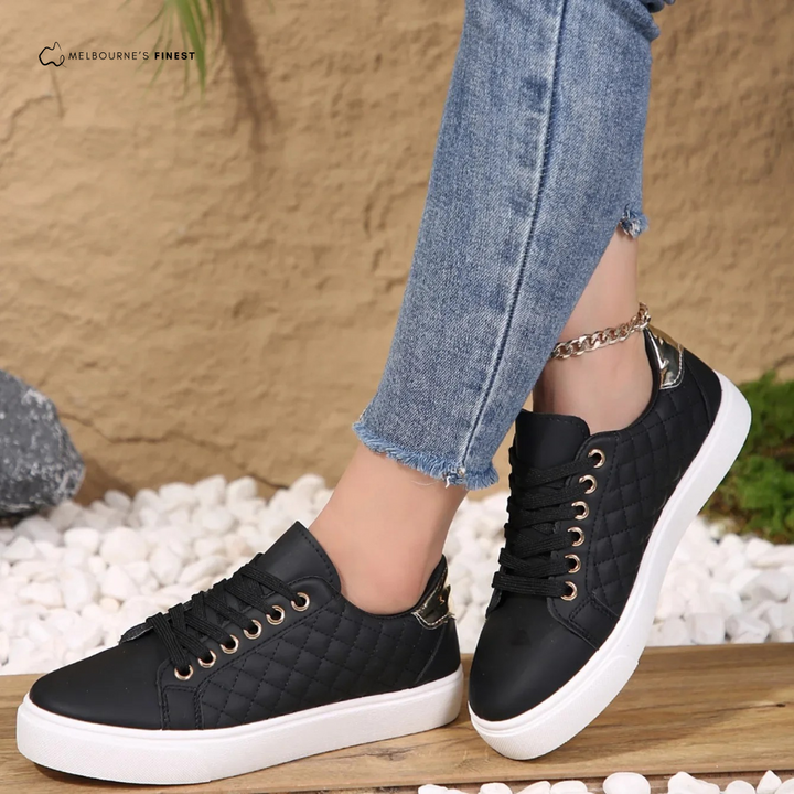 Chloe Laurent | Quilted Casual Sneakers For Women