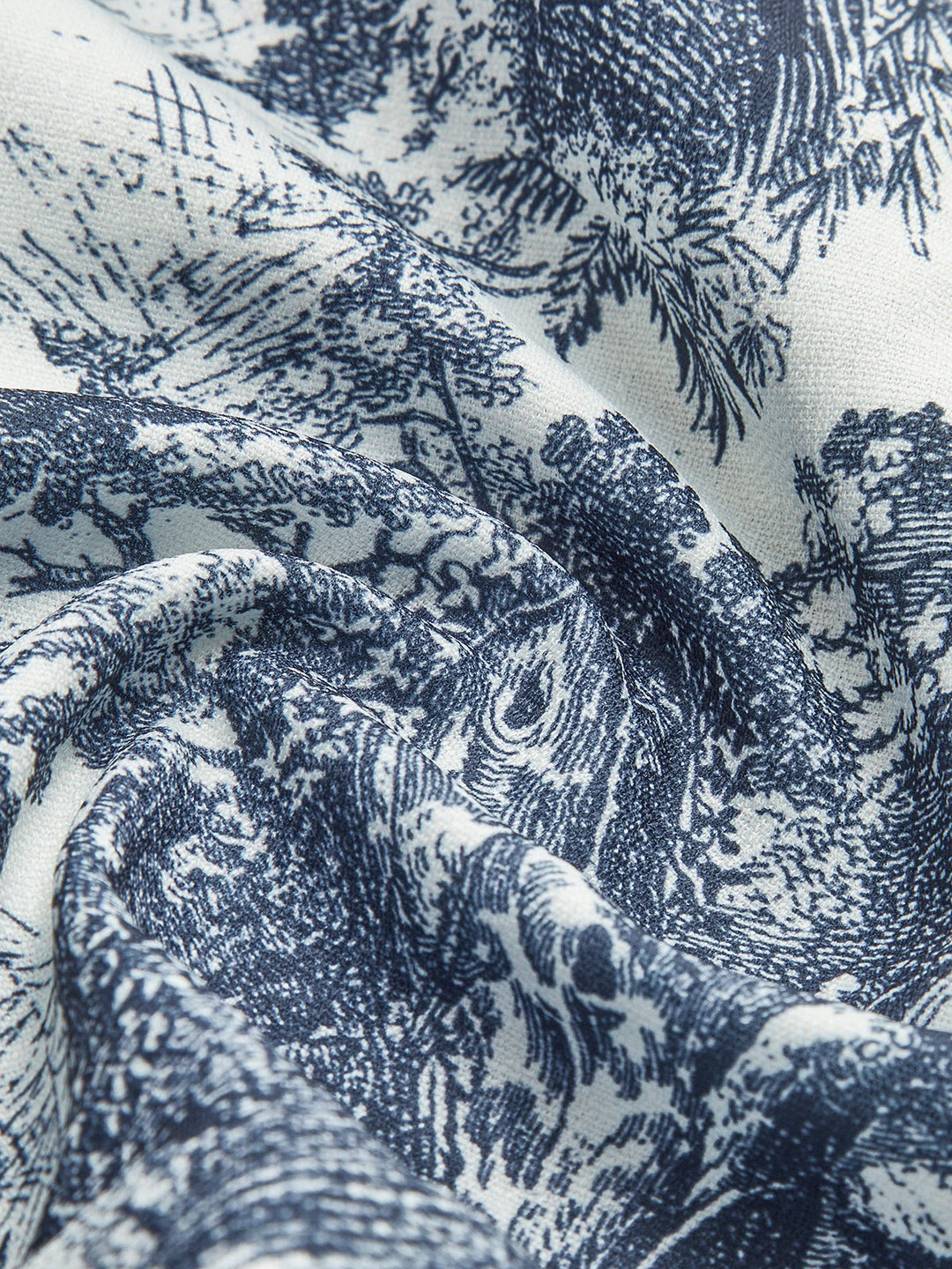 Grace Holloway | Blue Toile 3-Piece Printed Set For Women