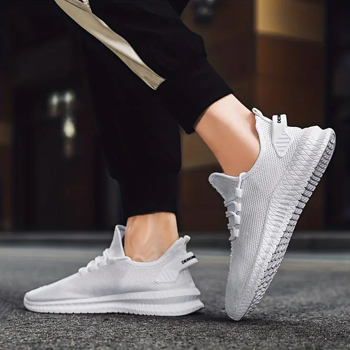Lucas Young | Mesh Lace-Up Running Sneakers For Men
