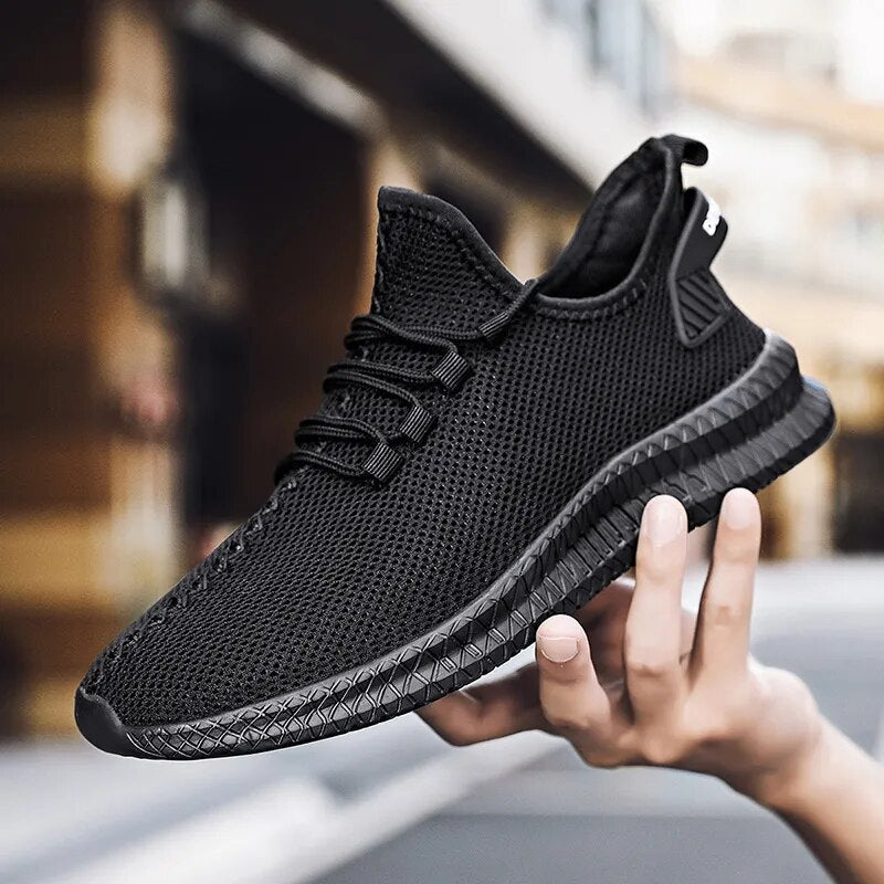 Lucas Young | Mesh Lace-Up Running Sneakers For Men